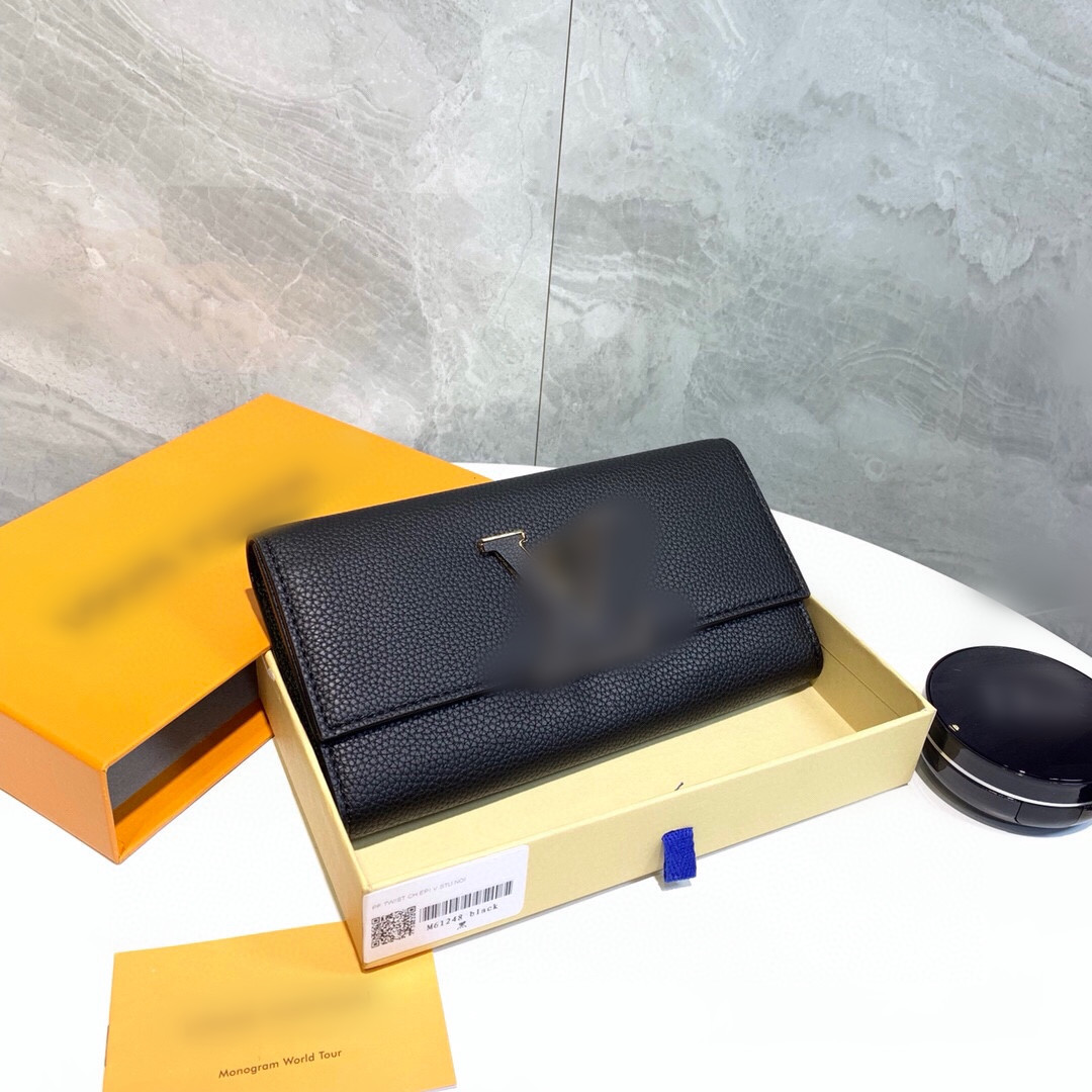 

[real cowhide] LOUISS VUTTONS LVs Zippy long wallets Sarah Emilie clutch purse GGs YSLs lady designer handbags women luxury shoulder cross body bags messenger bag, Reinforced packaging