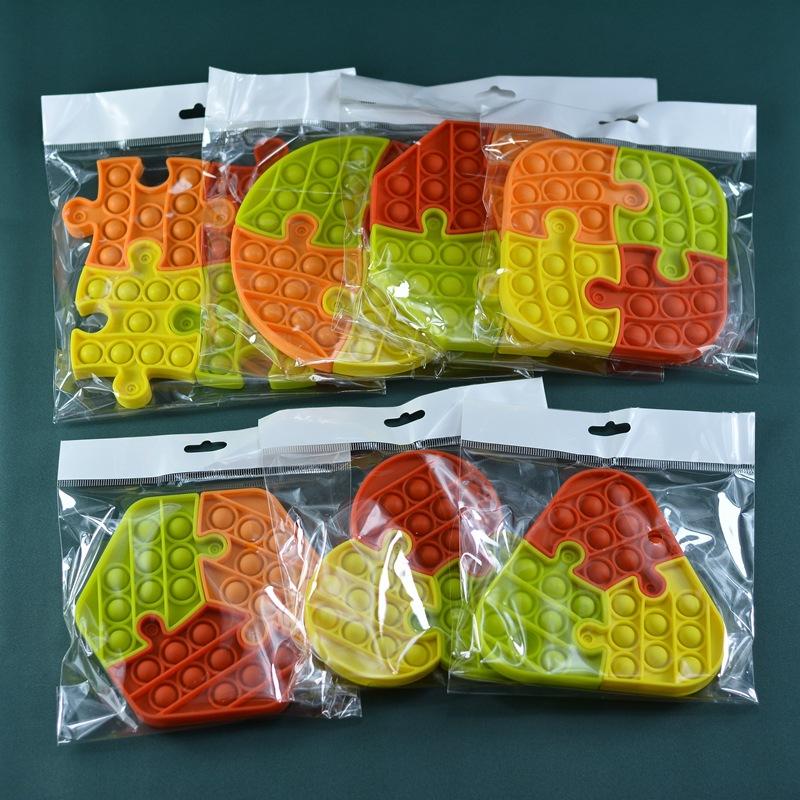 

Fidget Toys Puzzle Sensory Push Bubbles Toy Squeeze Stress Relief Ball Board Desktop Finger Fun Game Jigsaw Puzzles
