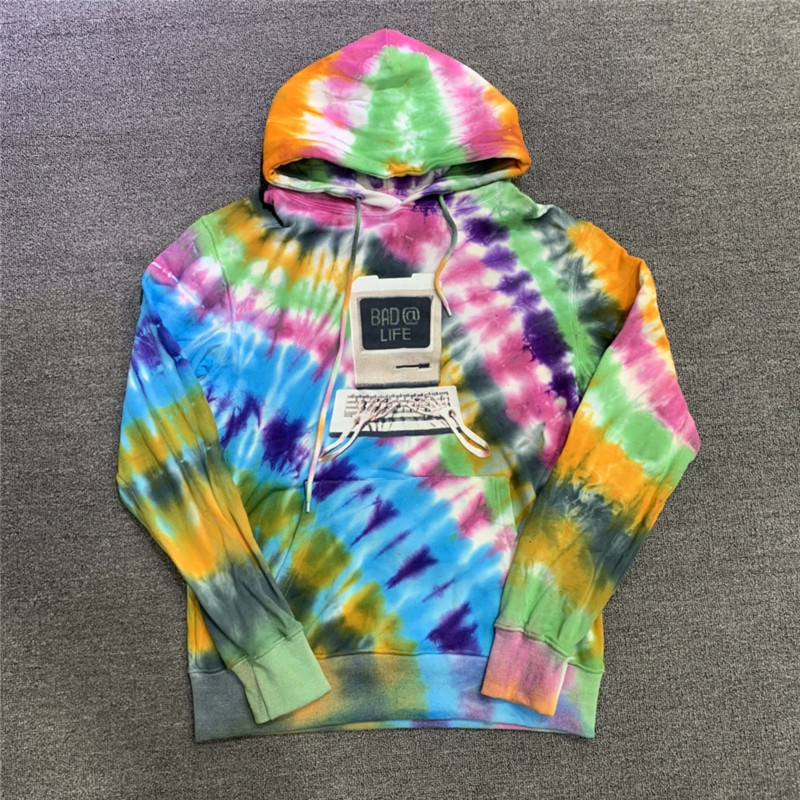 

2021 New 21fw Top Hiphop Tie-dyed Jackboys Cactus Jack Skeleton Hand Click the Keyboard Hoodie Men Women Pullover Sweatshirt V1a4