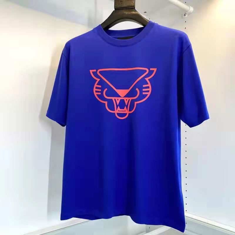 

22ss designer men t shirt tiger head letter printing short sleeve pure cotton round neck luxury women tshirt high quality mens womens tee fashion shirt size s-4xl