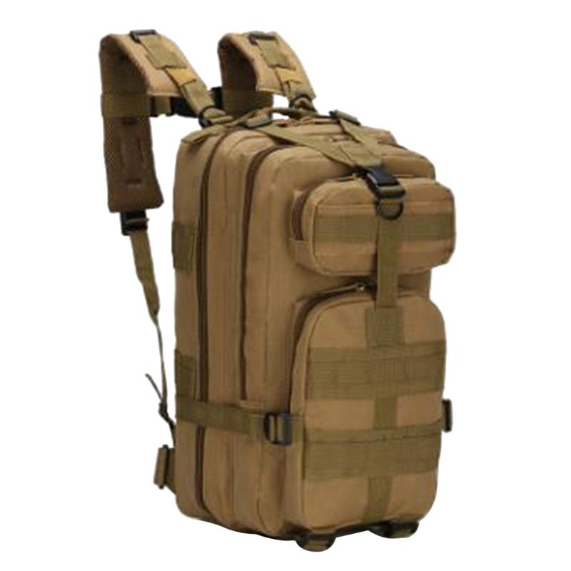 

25-30L Leisure Sports Bag Outdoor Travel Backpack Mountaineering Bag for Travel Cycling Hiking Camping, Black