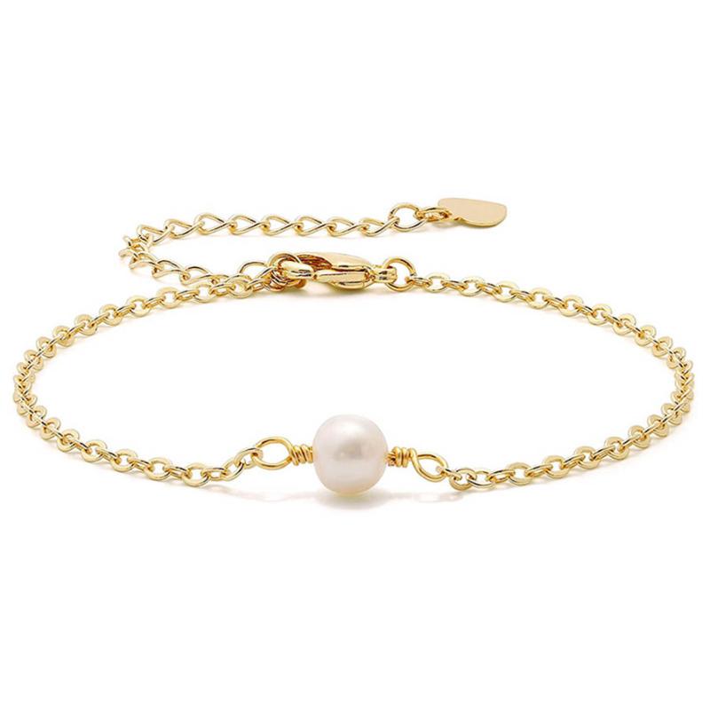 

Beaded, Strands 2021 Fashion Jewelry Trend Gold Chain Heart Pendant Pearl Bracelet Femme Pulseras Mujer Tennis Bracelets For Women Girls