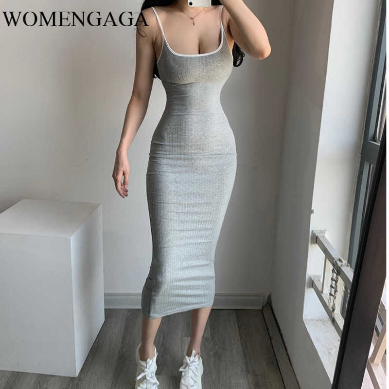 

European Solid Color Slim Stretch Stitching Low-cut Sexy Holiday Dress Hip Pencil Sheath Girl Female Dresses QW008 210603, White
