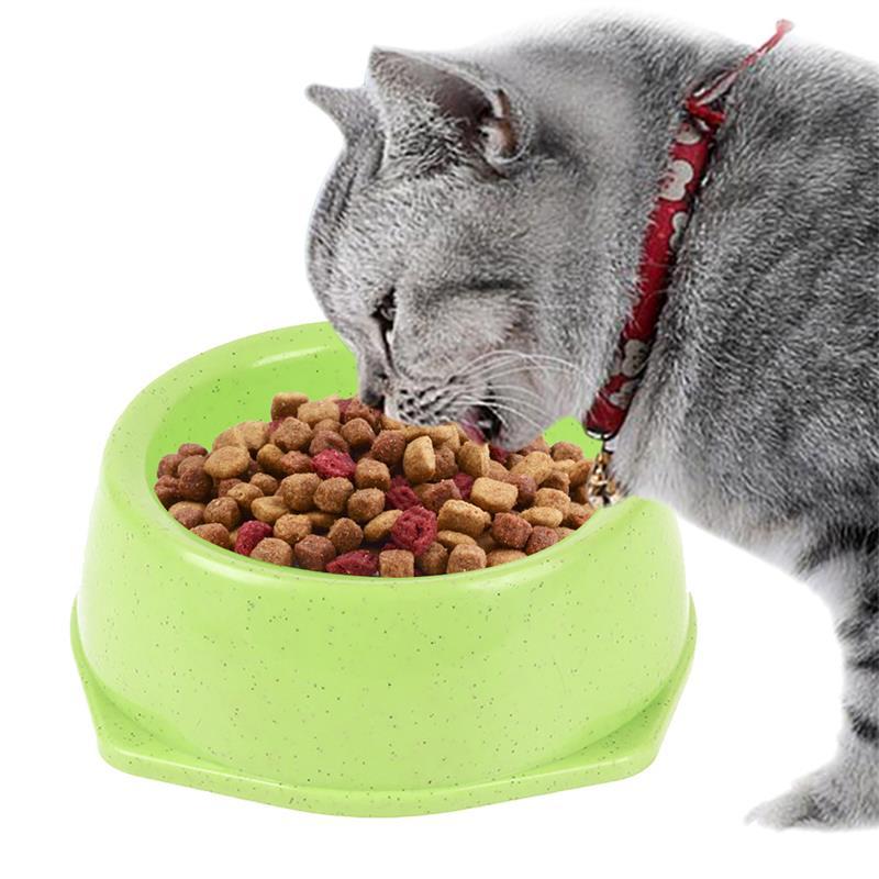 

Cat Bowls & Feeders 1PC Single Pet Dog Food Water Feeder Nontoxic Plastic Drinking Dish Solid Color Anti-Skid Puppy Bowl Accessories