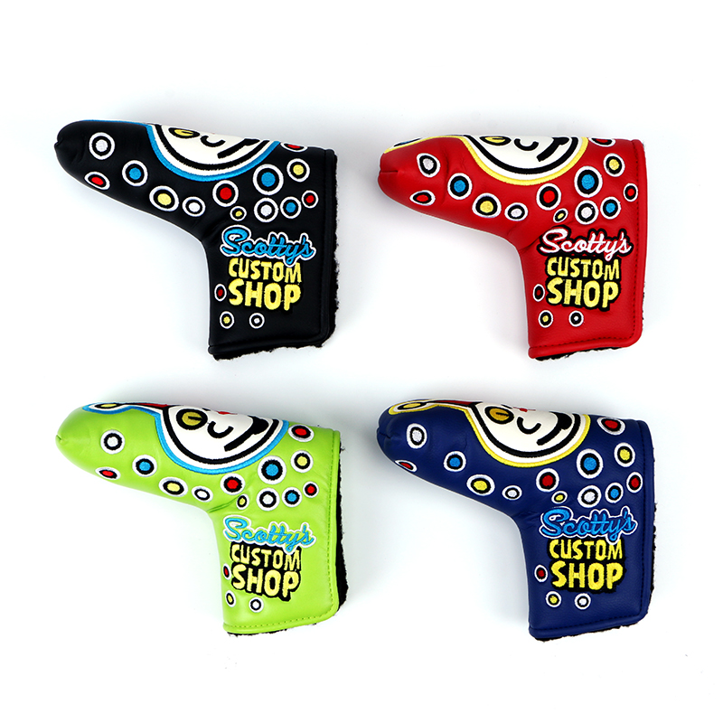 

Wholesale Golf Head Covers PU Numbers Club Accessories Golf Putter Cover Headcover