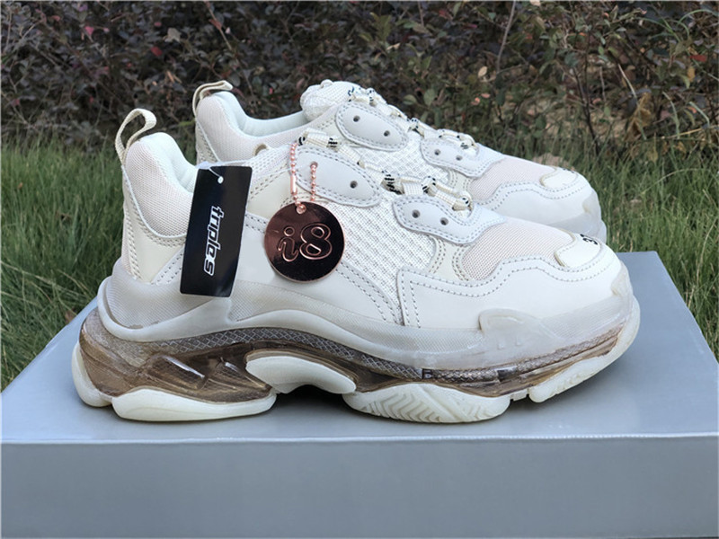 

Shoes Triple S Clear Bubble Midsole Triple-S Platform Men Chaussures Paris Sole Dad 17FW Original 36-45