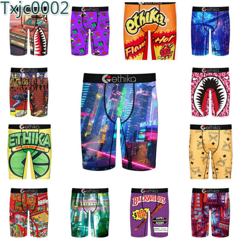 

Men Underwear Shorts Designer Ethika Slim Sexy Brand Swimsuits Breathable Letters Pattern Printed Boxers Swimwear Ethika Packing Bag, Nk006cyber