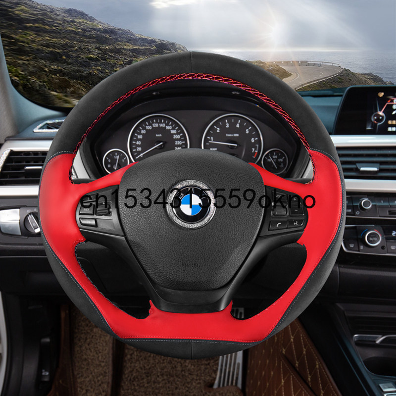

DIY Steering Wheel Cover Custom Fit For BMW 1 7 3 gt 530 X1 X3 X5 X6 X4 Accessories
