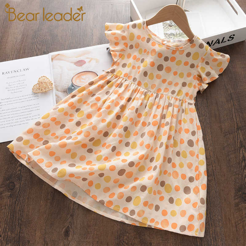 

Bear Leader Girls Ruffles Dress Summer Kids Girl Princess Dresses Fashion Polka Dot Party Costumes Casual Children Clothing 210708, Ay474pink
