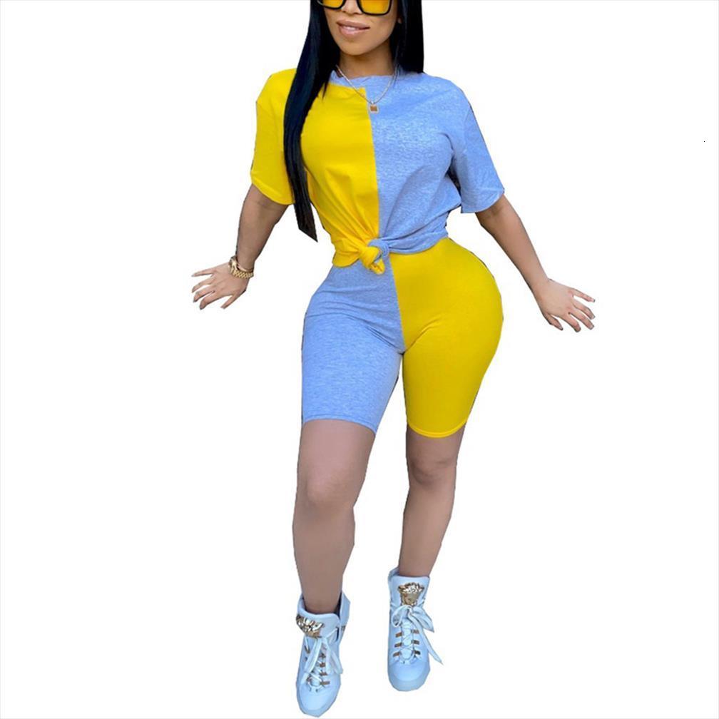 

2 piece outfits tracksuit women tracksuits casual short sleeve t shirt shorts workout suit fashion clothing set, Gray