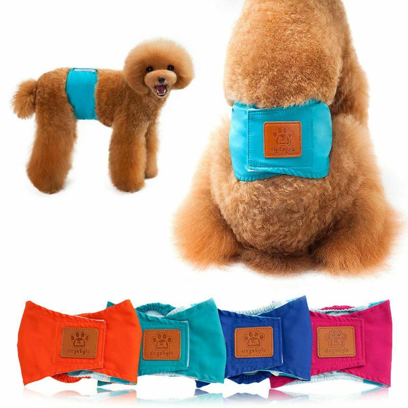 

Dog Apparel Cotton Diaper Male Durable Doggie Diapers Pants Wrap Panty Pet Underwear Briefs Shorts Sanitary Physiological