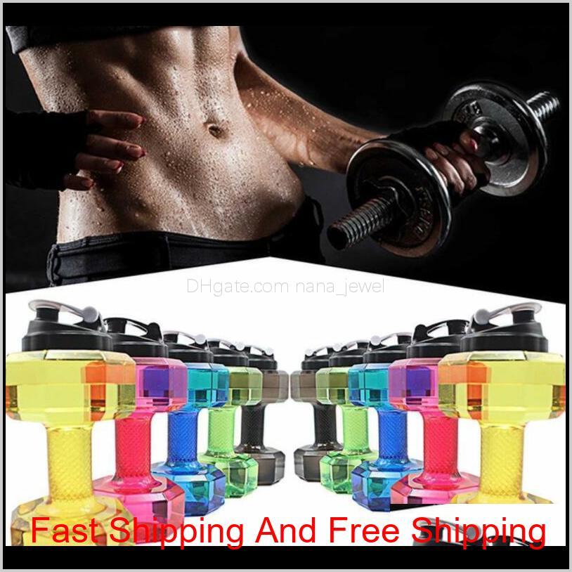 

2.2L Outdoor Gym Dumbbell Kettle Dumbbells Fitness Water Bottle Outdoor Fitness Bicycle Bike Camping Outdoor Water Bottle Ljjk1317 Fdd Azzxh
