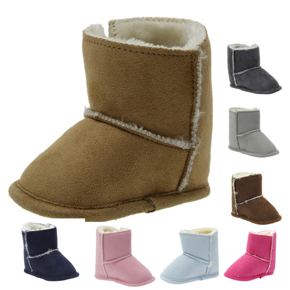 

Warm Winter Newborn Baby Boys Girls Walkers Shoes Infant Toddler Soft Bottom Anti-slip Baby Boots