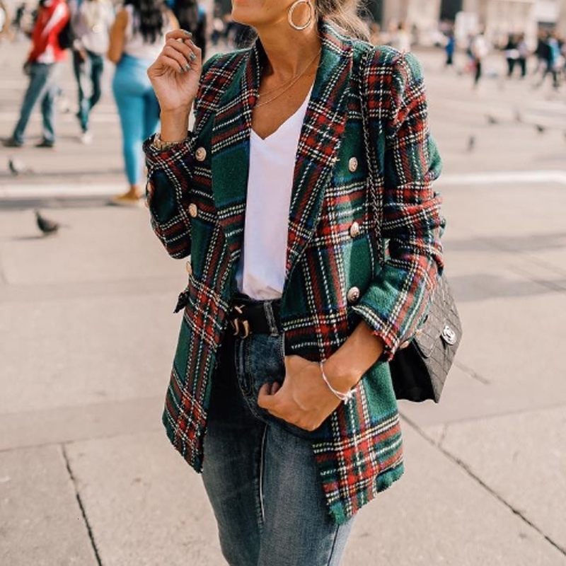 

2021 New Causal Light Tan Autumn Women Split Joint Elegant Sleeve Long Windbreaker Plaid Trench Coat Qe3e, Red