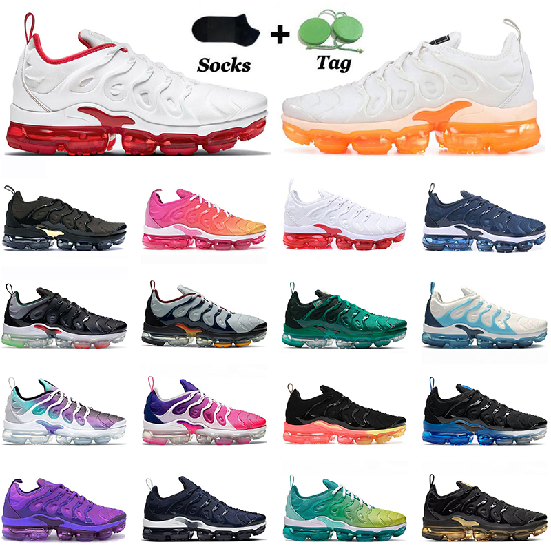 

Vapours Tn Plus Mens Womens 2021 Fashion Big Size 13 Running Shoes Creamsicle Triple Black White Off Pastel Light Bone Cherry Sports Sneakers Trainers 36-47, D27 36-40 pastel