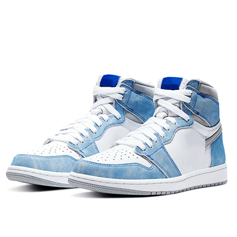 

Classic trapeze series men's basketball shoes high-top washing haze blue jumpman1 training sneakers, Customize