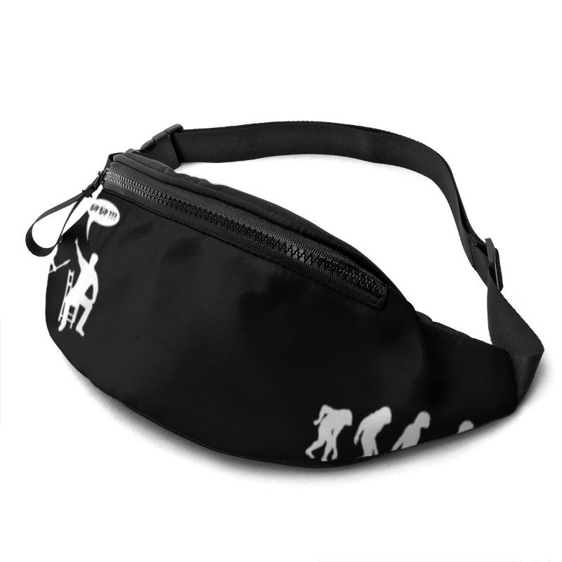 

Waist Bags Evolution Of Man Bag Print Polyester Pack Bicycle Teenagers