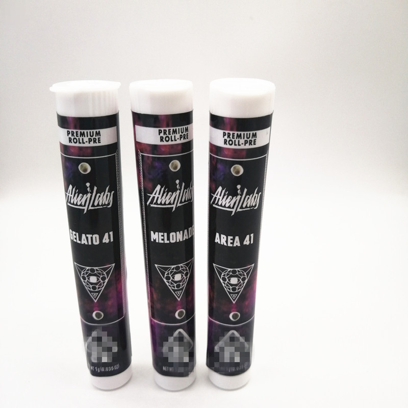 

Alien Labs Preroll Joints Plastic Tubes with Stickers 4.62*0.77in Storage Tube VS west coast