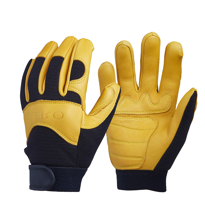 

Outdoor Sport Deerskin Leather Motocross Motorbike Biker Racing Car Windproof Riding Moto Gloves Meng