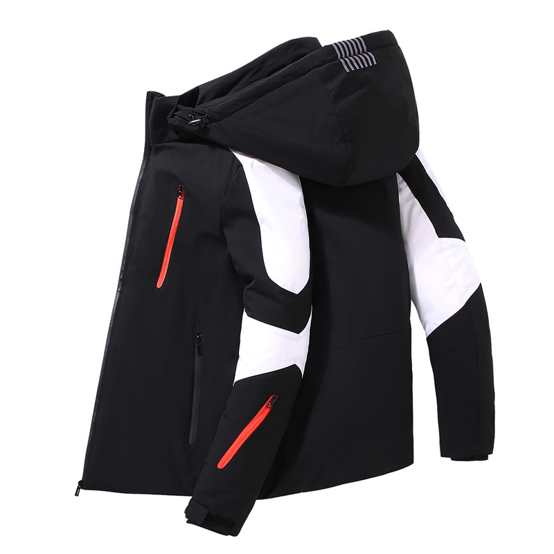 

2021 New Popular Handsome Thickened Warm Down Coat Youth Hooded Casual Outwear Men's Jacket Drop Shipping E7zh, Black
