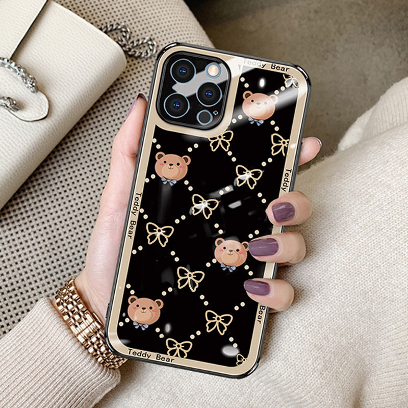 

Luxury Design 9D Rugged Temper Glass Phone Cases For iPhone 13 Pro Max 12 11pro Xr Xs X 6s 7 8 Samsung Note20 Ultra S21 Plus S20 S9 Customize LOGO Scratchproof 3-in-1 Cover, Mix color num.