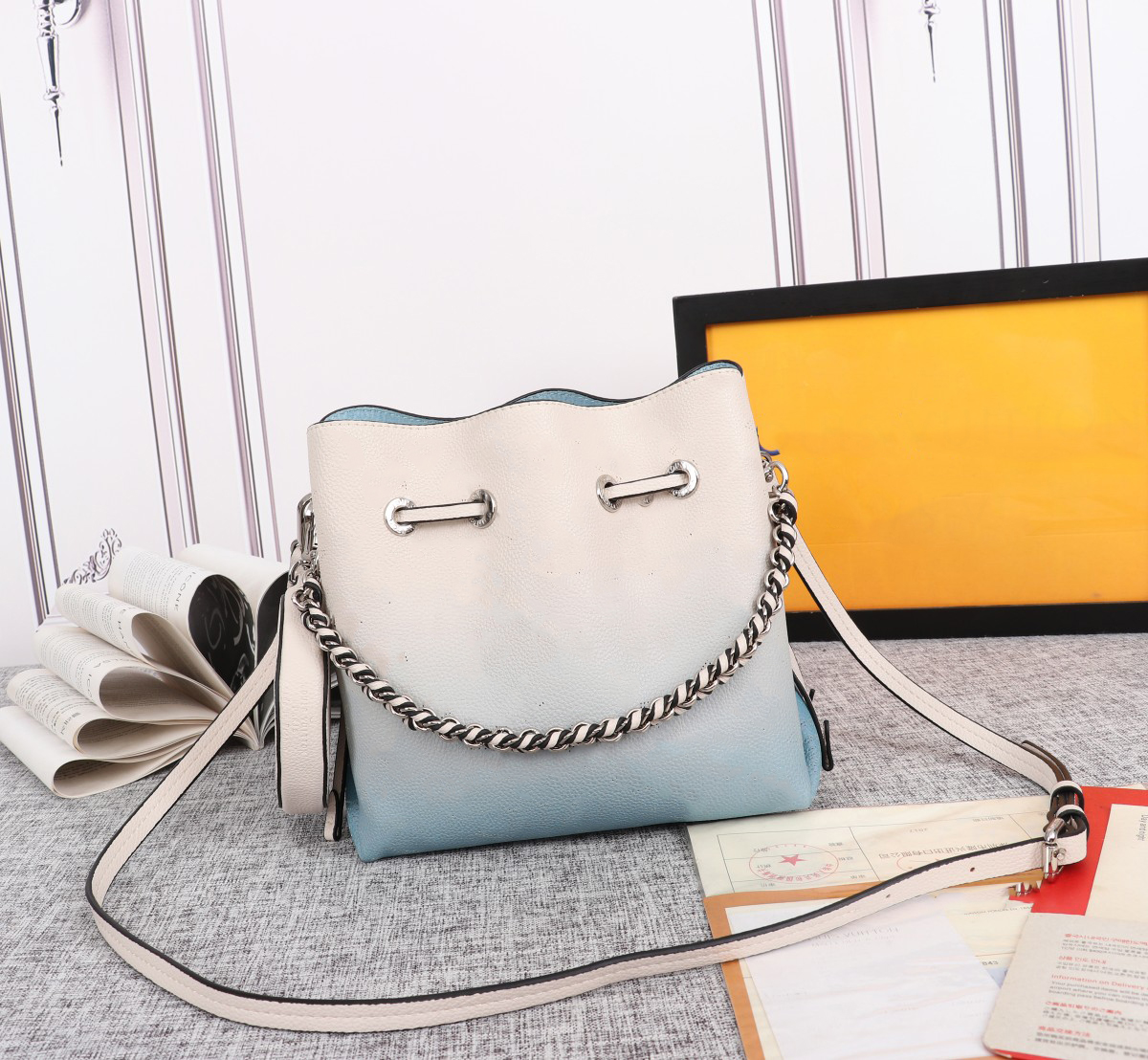 

Designer Handbags Luxury Messenger Bags Women Leather Shoulder Crossbody Wallet 2 pcs 57068, 57068#pink