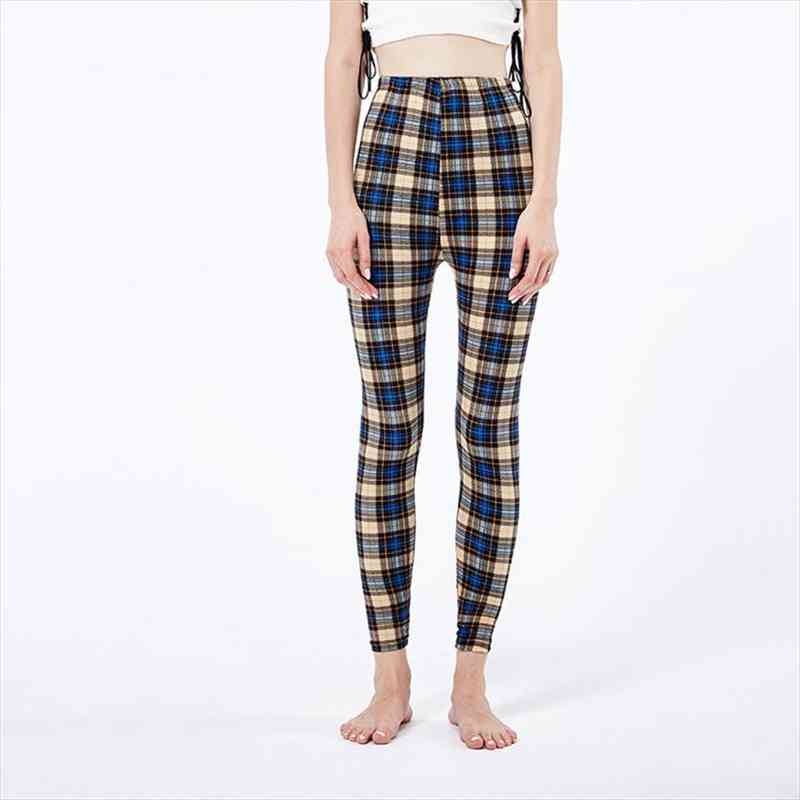 

printed fitness breathable high waist womens legging sport femme workout push up ankle-length pants, Black