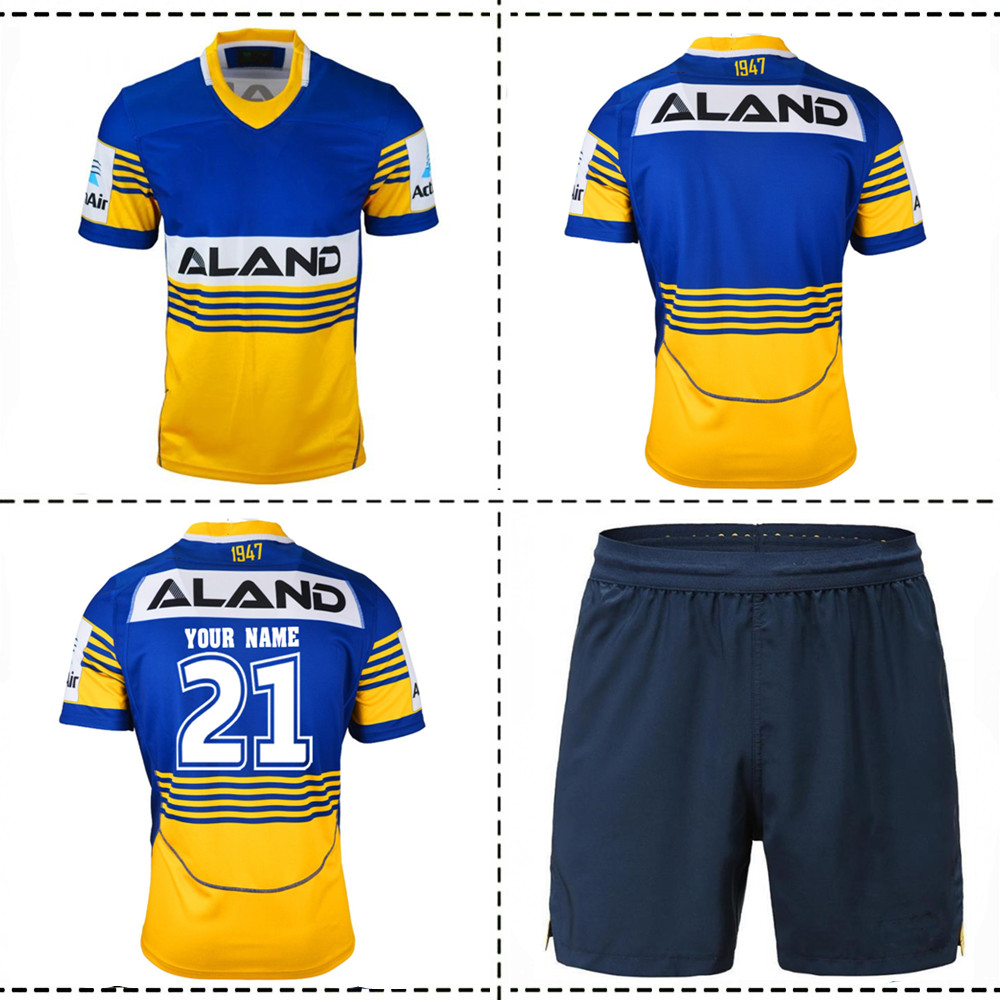 

2021 PARRAMATTA EELS HOME RUGBY JERSEY size S--L-XL-XXL-3XL-4XL-5XL, Black