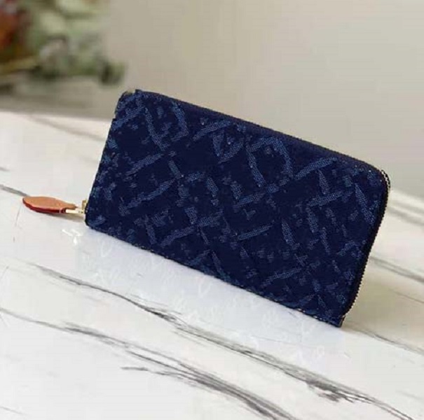 

New fashion Luxury 1854 Bag Women Jacquard wallets, Blue