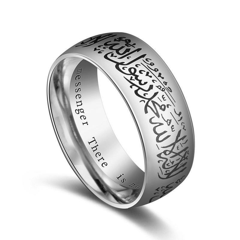 

Cluster Rings European And American Stainless Steel Greek Ring Trend Locomotive Rock Jewelry For Men