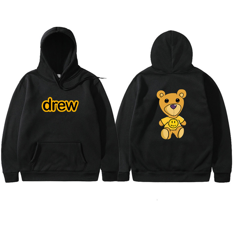 

2021 Fashion Drew Smiling Face Sets Hooded Sweatshirt, Black