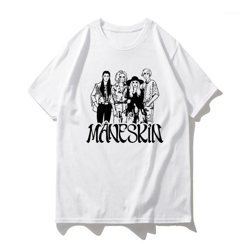 

Men's T-Shirts Maneskin T Shirt 2021 Fashion Mens Casual Kawaii White Cotton T-Shirt Male Harajuku Top Tee Vintage Tshirts, 11071-2