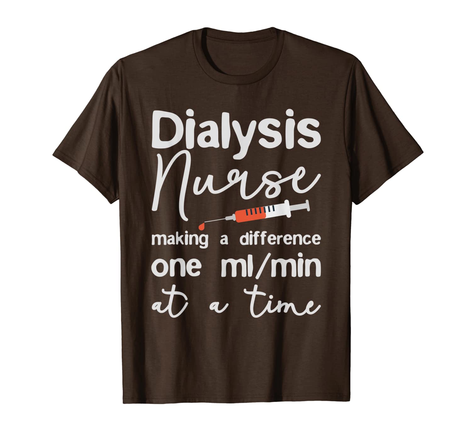 

dialysis nurse - making a difference t-shirt, White;black