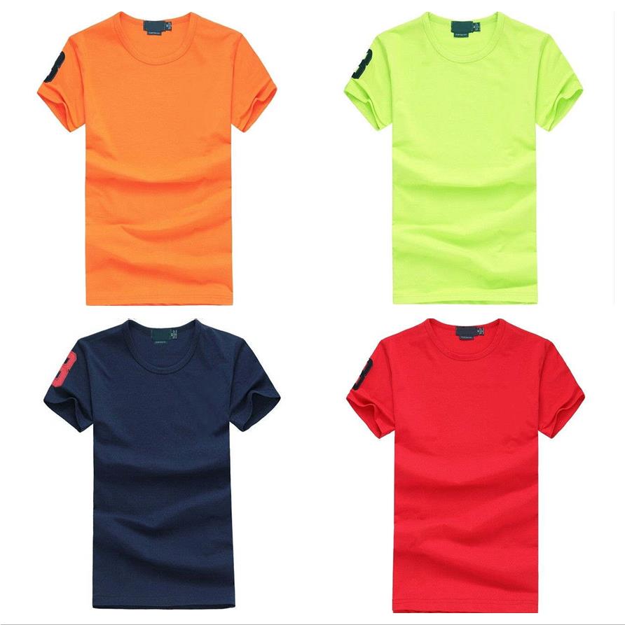 

Mens Tees T Shirts Summer short sleeve High quality cotton casual style for sport fashion Breathable embroidery, Red