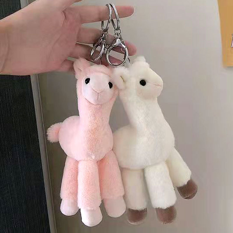 

18cm Kawaii Sheep Keychain Stuffed Plush Toys Doll Children Cute Gift Dolls for Girls Key Chain Plushies