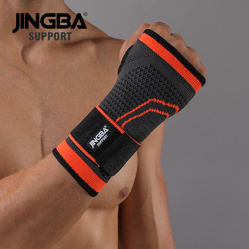 

Wrist Support JINGBA 1 PCS Handguard Joint Protector Nylon Bandage Weightlifting Sport Wristband Protective Drop, Orange
