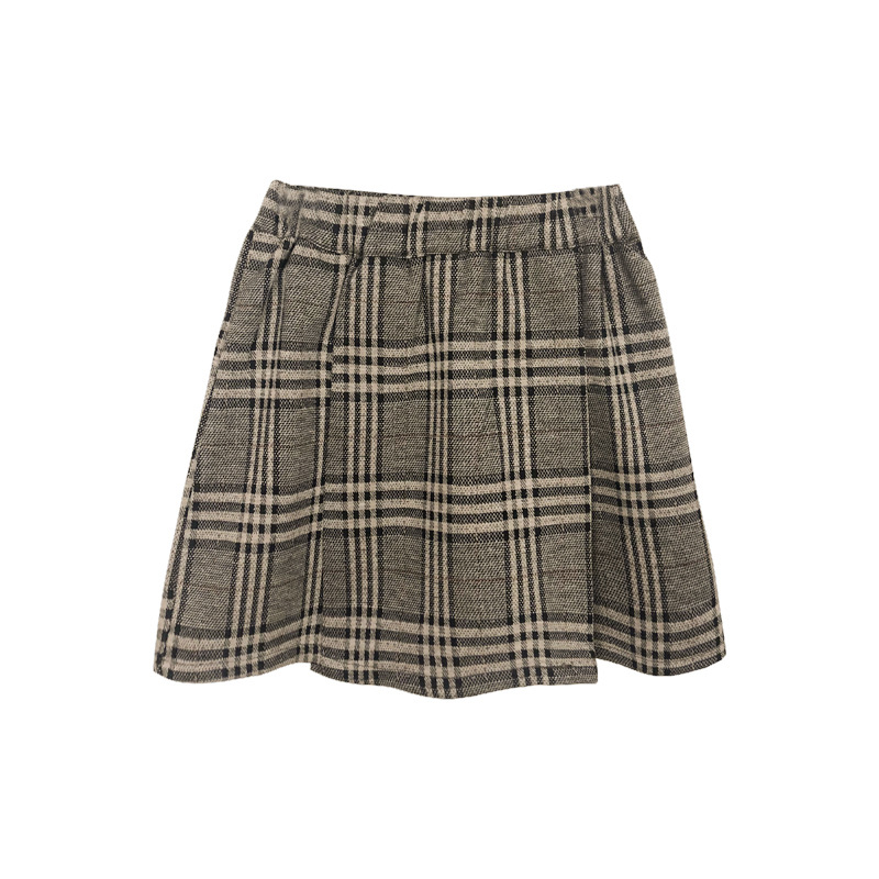 

Child Pable Pable 2021, autumn, winter, new little girl plaid skirt, girl, qi, half-length skirt
