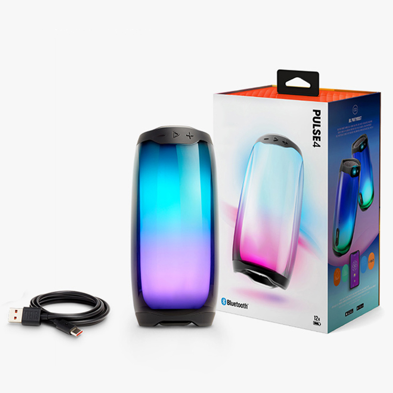 

Brand Pulse 4 Portable Mini Bluetooth Speaker Waterproof Colorful Lighting Wireless Speakers stereo sound with Good Quality Small Package