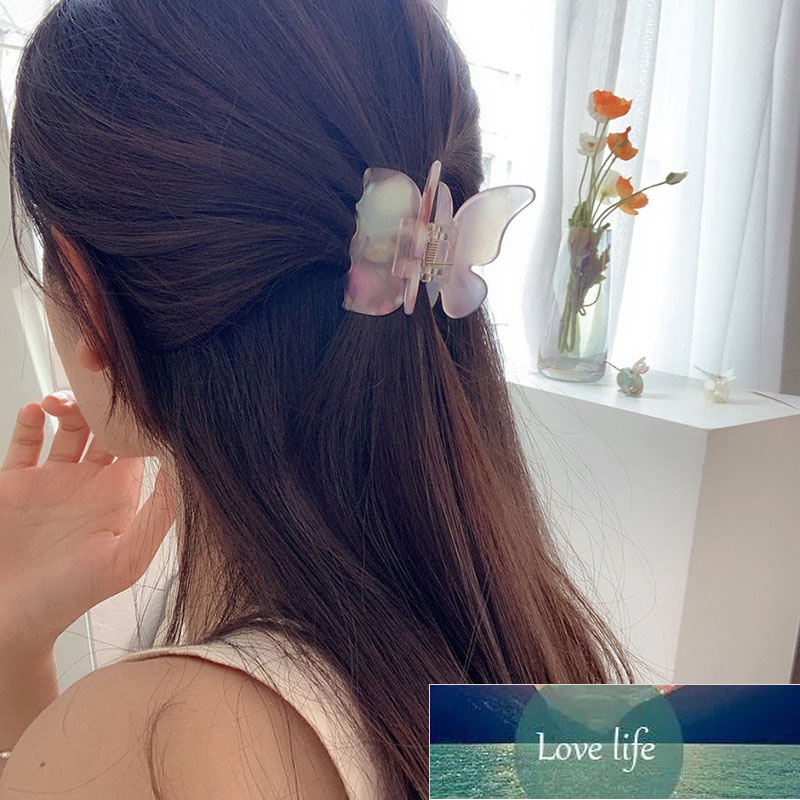 

Mini Butterfly Hair Claw Hair Claw Sweet Fairy Butterfly Hairpin Clip Gradient Tie-Dye Colored Styling Tools Barrettes For Women