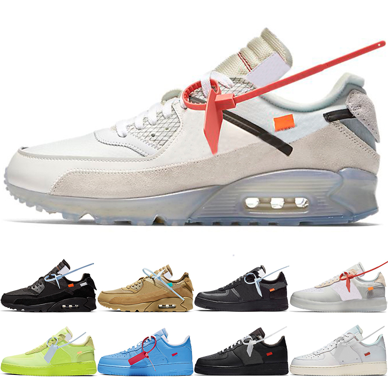 

90 Men Women Running Shoes White Black Desert Ore Volt University Blue Yellow Mens Athletic Sports Sneakers Size 36-45, #3 40-45