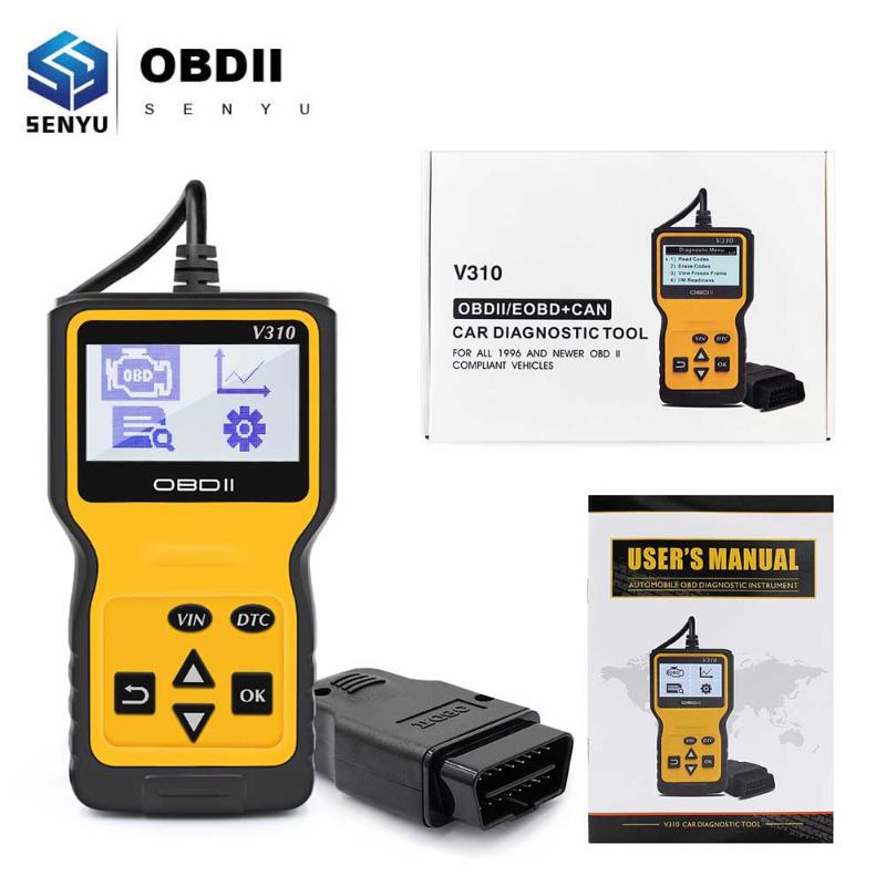 

Code Readers & Scan Tools V310 Engine Reader Tool OBD 2 OBD2 Car Diagnostic Automotive ODB2 Scanner PK MP69033 ELM 327 V 1 5