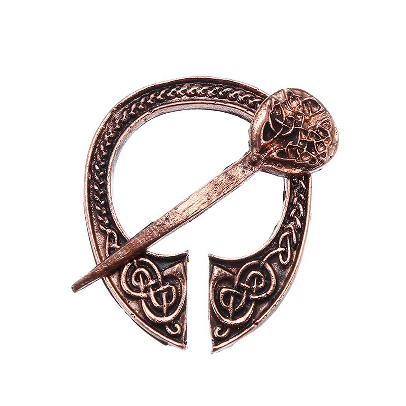 

Pins, Brooches Viking Pins For Women Vintage Accessories Cloth Cloak Brooch Jewellery Female Badges Breastpin, Gray