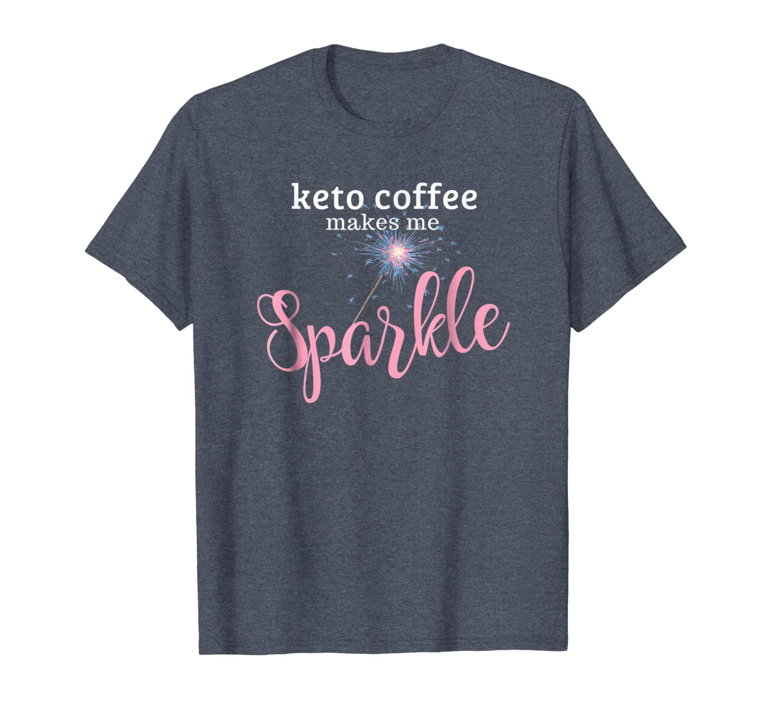 

keto coffee makes me sparkle lchf tshirt, White;black