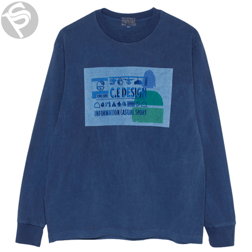 

2021 New Embroidery 19aw Information Long Sleeve t Shirt Men Women 1:1 High Quality Fashion Vintage Tees Loose Cavempt T-shirt 9onk
