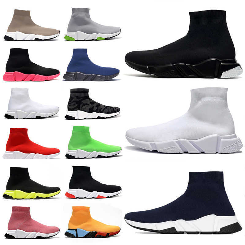 

[With Box ]2021 Designer Man Women Speed Trainer 2 .0 2 Sock Boots Socks Boot Casual Shoes Womens Runners Runner Sneakers 36 -45 Vdb7 #