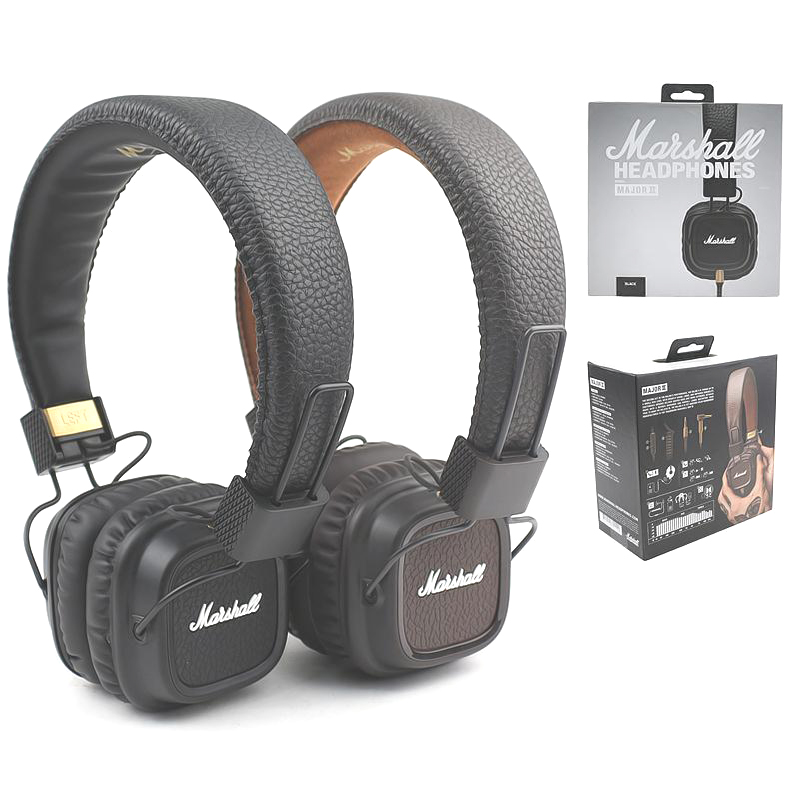 

Marshall Wired Headset Major II Headphones Mic Bass HiFi DJ Monitor Headphone