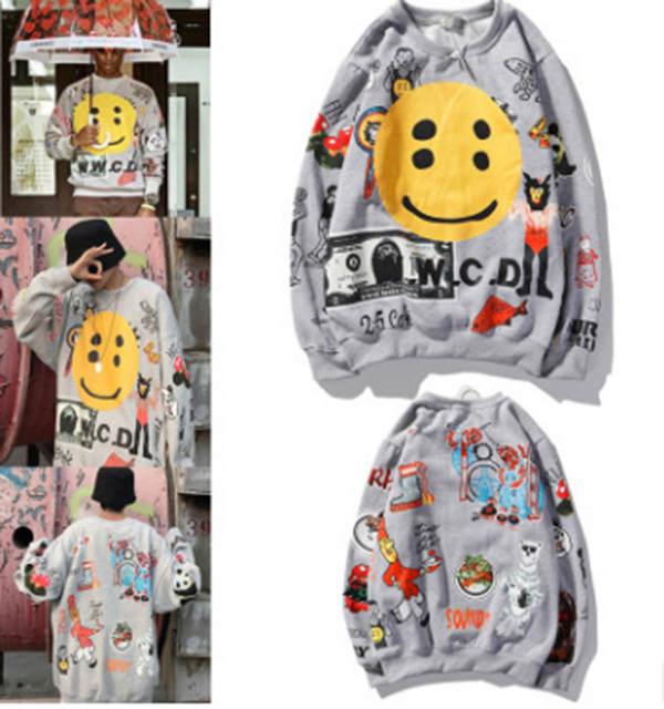 

Kanye West Sunday Service Holy Spirit CPFM tie dyed Hoodies mens and womens sweatershirt three dimensional printing high quality, Black