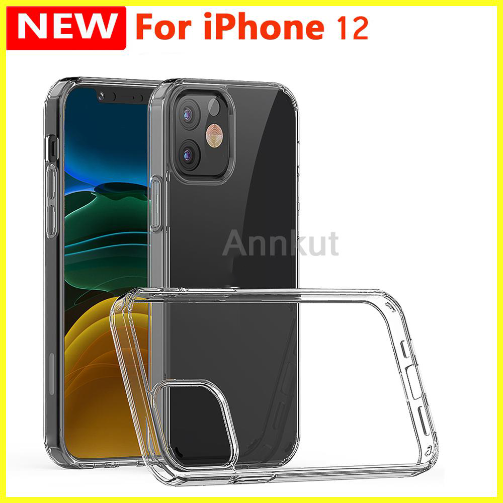 

TPU Phone case,For iPhone 12 Pro Max 12 Pro 12 Mini 1.5mm Clear Transparent Acrylic+TPU Phone Case Shockproof Mobile Phone Back Shell Cover