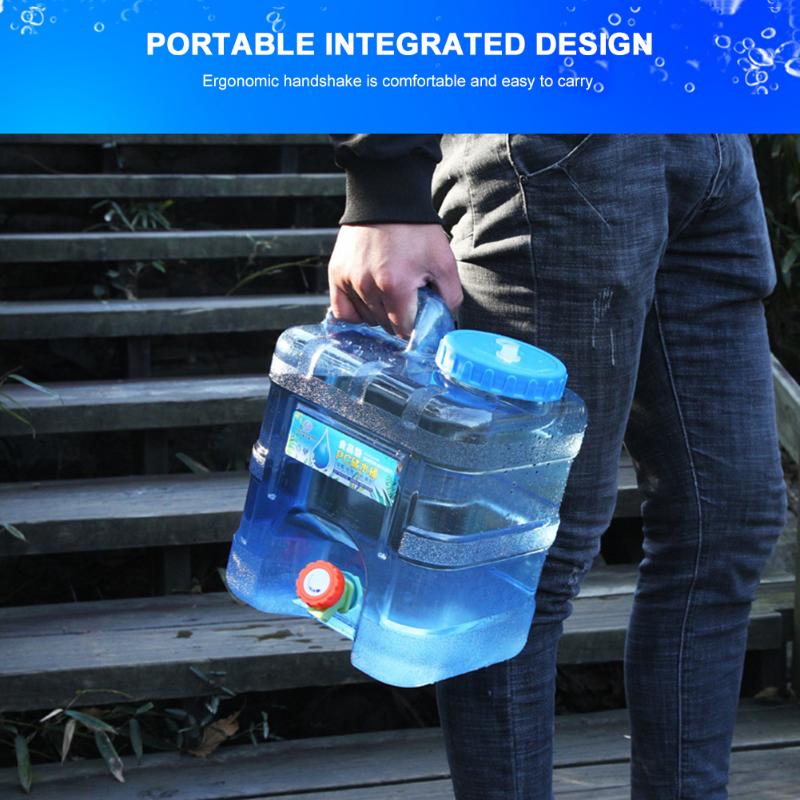 

Portable Water Container W/ Fauce 7.5L 10L 15L Storage Bucket Outdoor Hiking Camping Picnic Car Driving Tank Barrel Bags