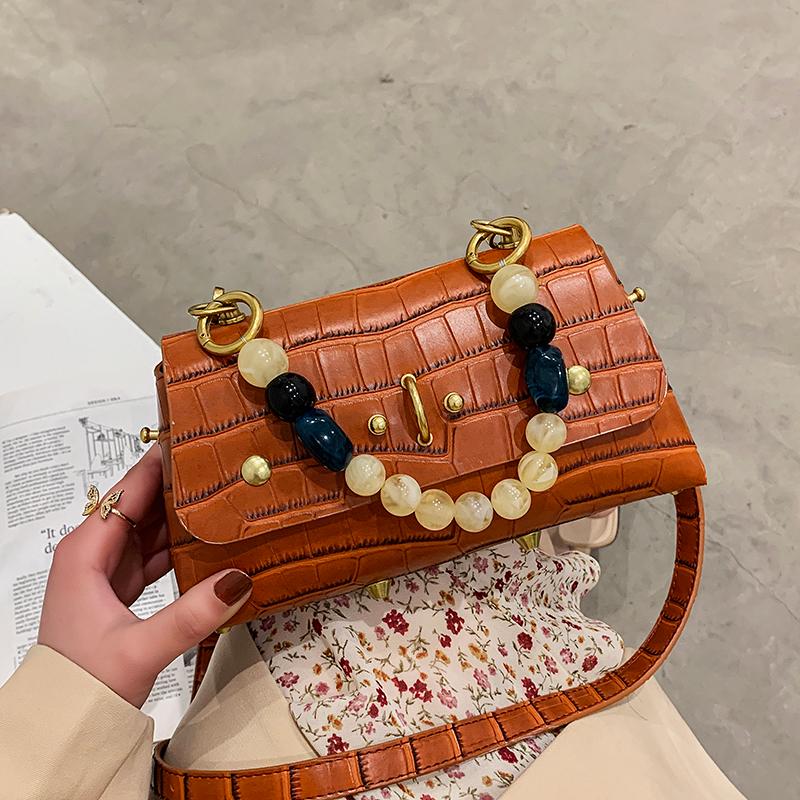 

2021 New Rivet PU Leather Flap Crossbody Bags for Women 2021 New Girls Mini Hand Bag Women's Trending Shoulder Handbags, Black